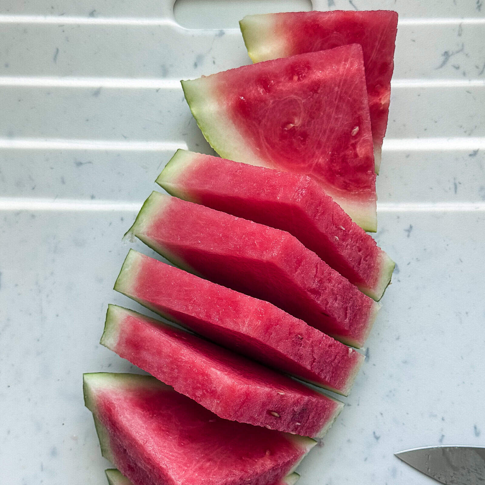 Watermelon cut in slices