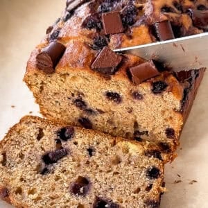 Blueberry Chocolate Banana Bread
