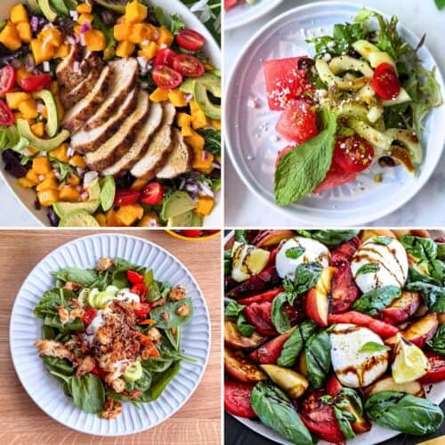 Easy Summer Salad Recipes collage