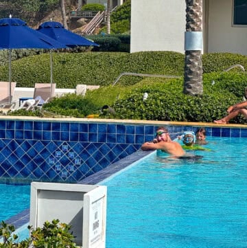 Vibrant pool area at JW Marriott St. Maarten showcasing family-friendly spaces