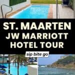 Collection of images highlighting family-friendly amenities at JW Marriott St. Maarten