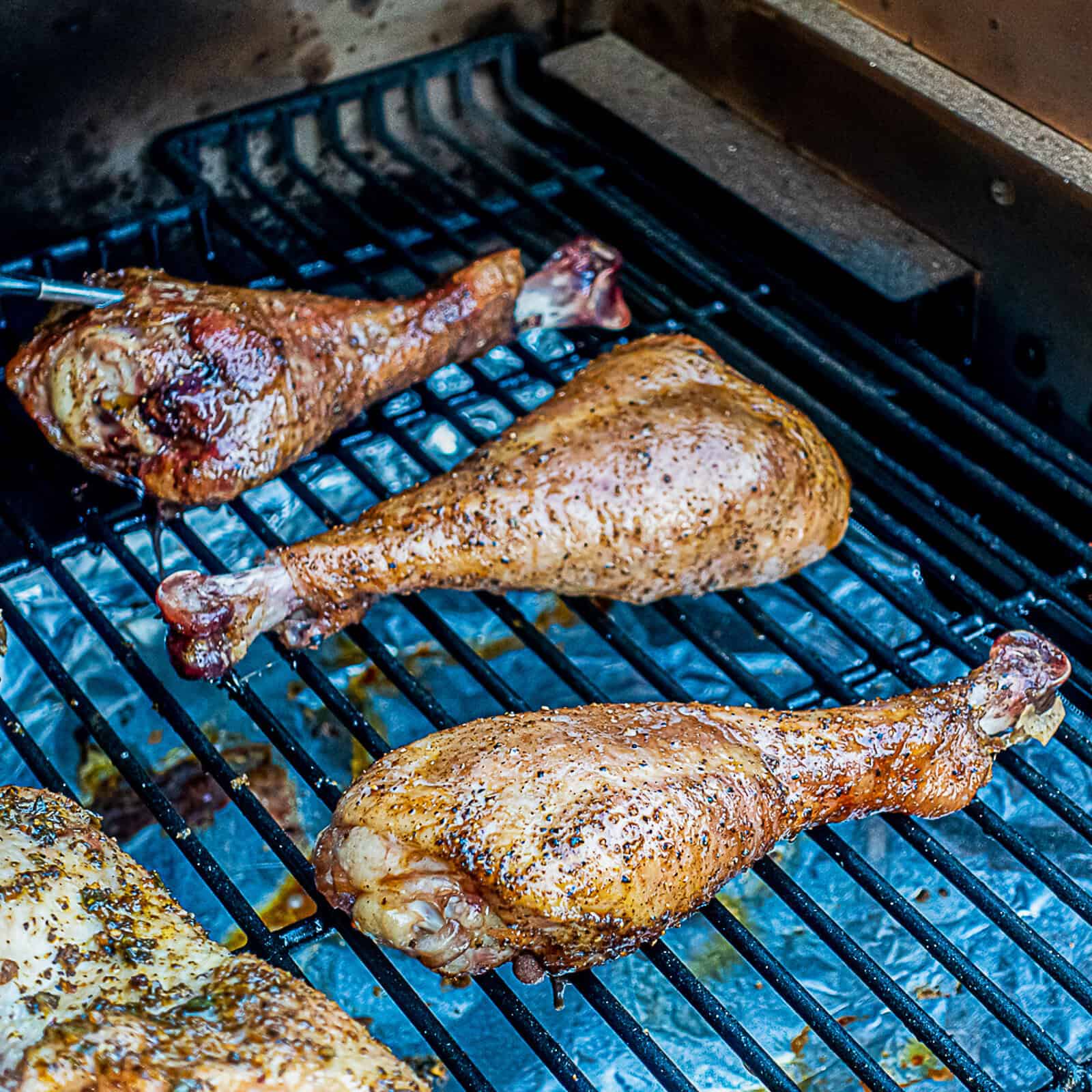 Traeger smoked turkey legs Sip Bite Go 17