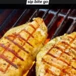 3 Ingredient Mexican Grilled Chicken Marinade recipe with text overlay